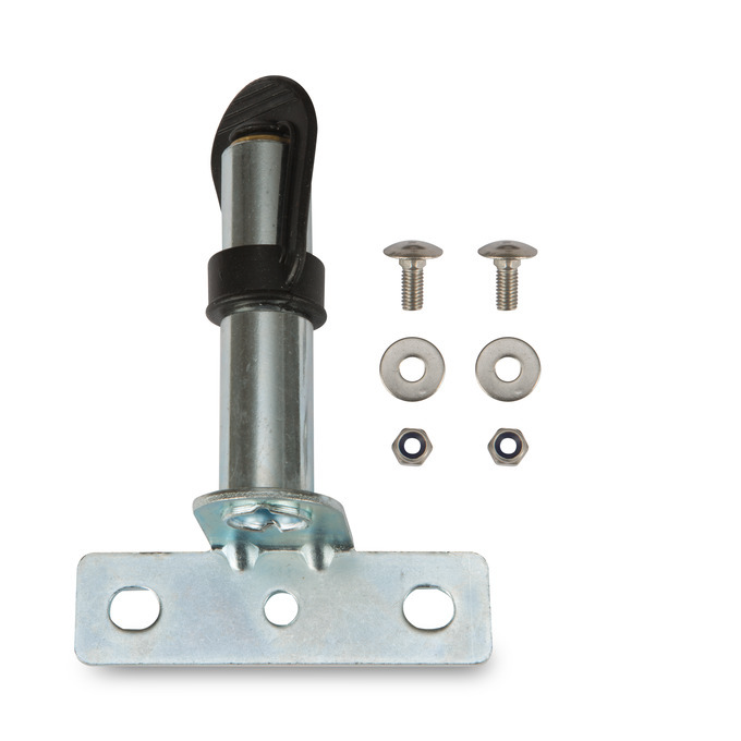 Warning beacon plug base holder for side rails