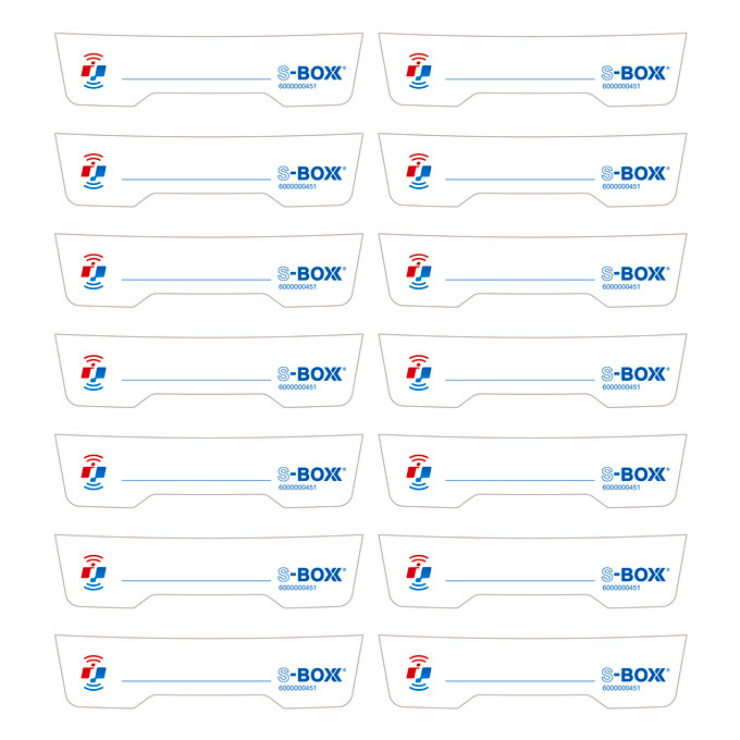 Labelling card set for S-BOXX