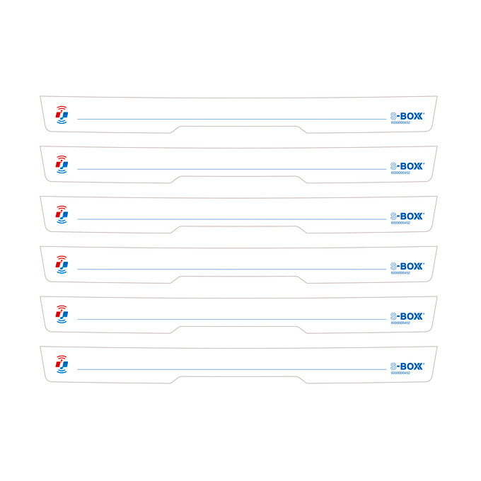 Labelling card set for S-BOXX 04-5 wide