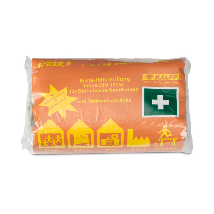 Contents for the first aid BOXX DIN13157
