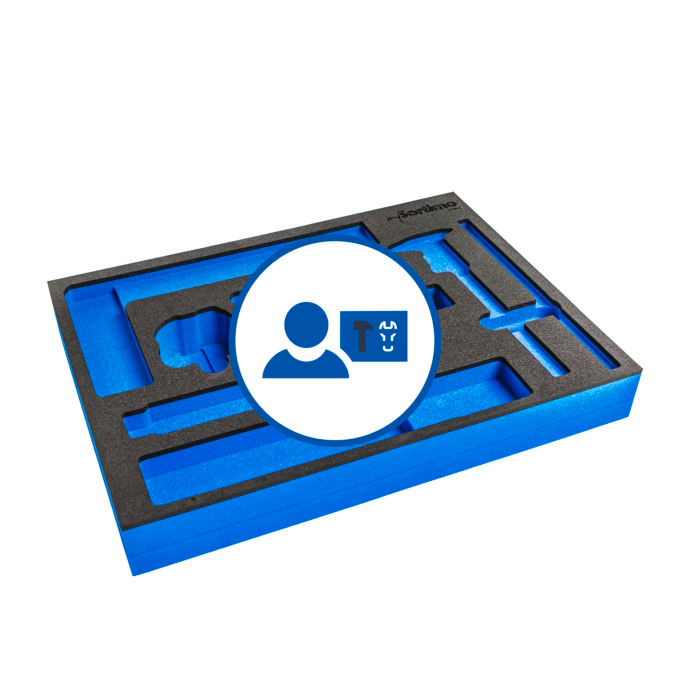 mySortimo inlay for metal case thickness 60 mm
