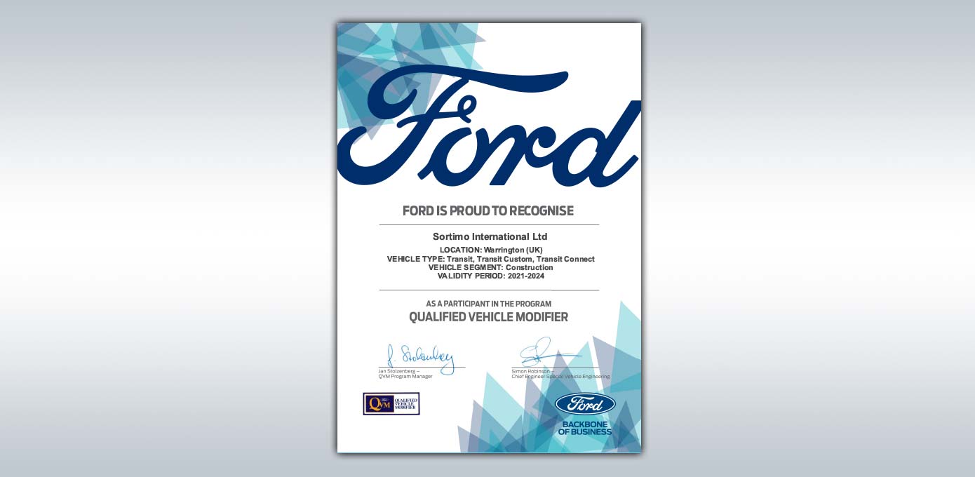 Sortimo certified by Ford