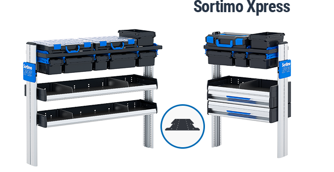 Sortimo Xpress: pre-configured van rackings for commercial vehicles