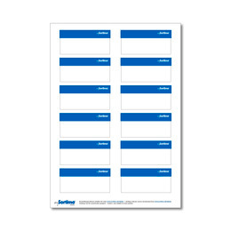 Adhesive labels, blue, for BOXXes/cases/clips 12 in number (1 sheet)